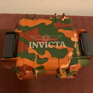 Invicta Case Camouflage in Orange and Green